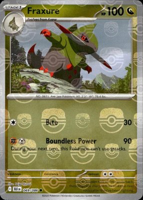 Fraxure (Master Ball Pattern), Black Bolt