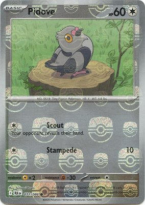 Pidove (Master Ball Pattern), Black Bolt