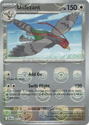 Unfezant (Master Ball Pattern), Black Bolt