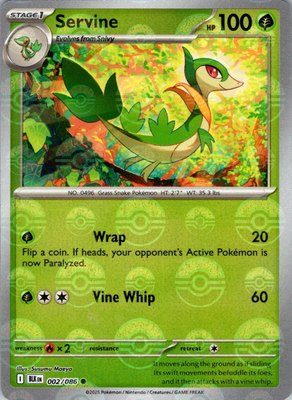 Servine (Poke Ball Pattern), Black Bolt