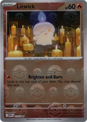 Litwick (Poke Ball Pattern), White Flare