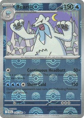 Beartic (Poke Ball Pattern), Black Bolt