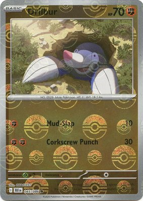 Drilbur (Poke Ball Pattern), Black Bolt