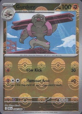 Gurdurr (Poke Ball Pattern), Black Bolt