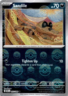 Sandile (Poke Ball Pattern), Black Bolt