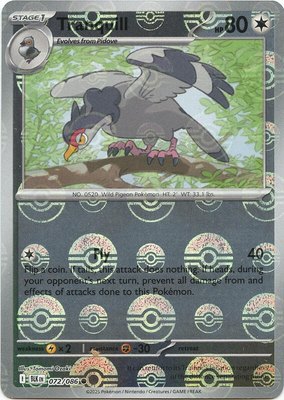 Tranquill (Poke Ball Pattern), Black Bolt