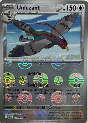 Unfezant (Poke Ball Pattern), Black Bolt