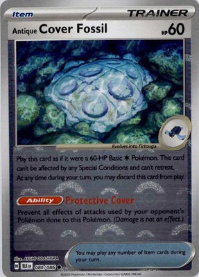 Antique Cover Fossil (Poke Ball Pattern), Black Bolt
