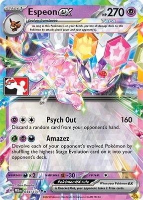 Espeon ex, Prize Pack Series Cards