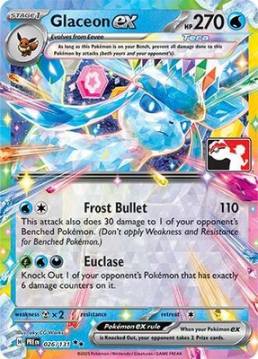 Glaceon ex, Prize Pack Series Cards