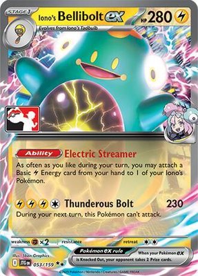 Iono's Bellibolt ex, Prize Pack Series Cards