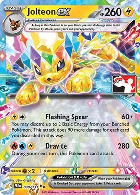 Jolteon ex, Prize Pack Series Cards