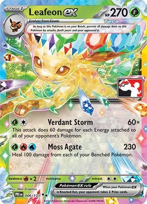 Leafeon ex, Prize Pack Series Cards