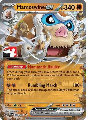 Mamoswine ex, Prize Pack Series Cards