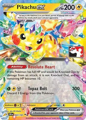 Pikachu ex, Prize Pack Series Cards