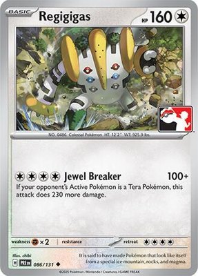 Regigigas, Prize Pack Series Cards