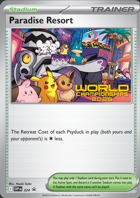 Paradise Resort (World Championships 2025), Scarlet & Violet Promo Cards