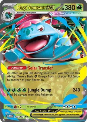Mega Venusaur ex, Mega Evolution