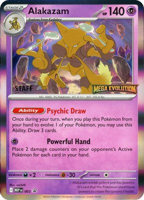Alakazam [Staff], Mega Evolution Promo
