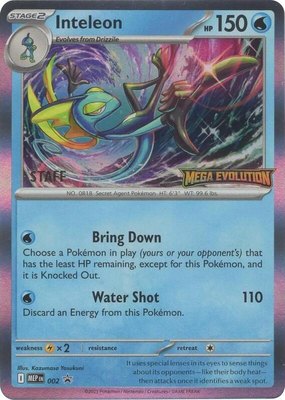 Inteleon [Staff], Mega Evolution Promo