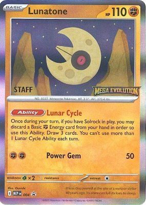 Lunatone [Staff], Mega Evolution Promo