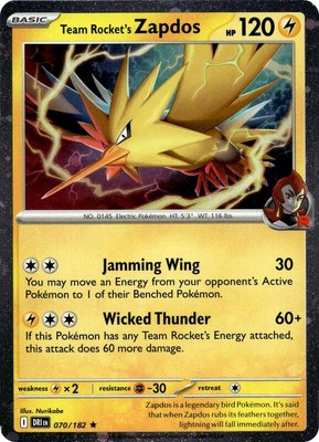 Team Rocket's Zapdos (Cosmos Holo), Miscellaneous Cards & Products