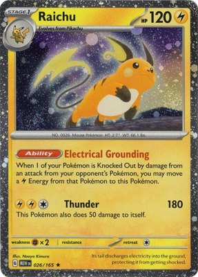 Raichu 026/165 (Cosmos Holo), Miscellaneous Cards & Products