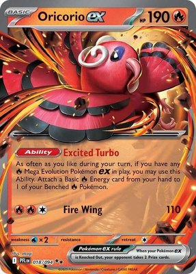 Oricorio ex, Phantasmal Flames