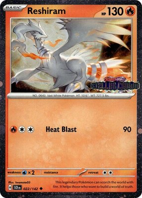 Reshiram (Stellar Crown Stamped), Miscellaneous Cards & Products