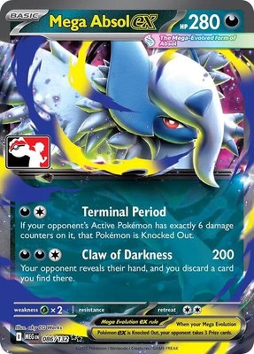 Mega Absol ex, Prize Pack Series Cards