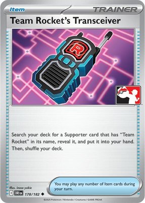 Team Rocket's Transceiver, Prize Pack Series Cards