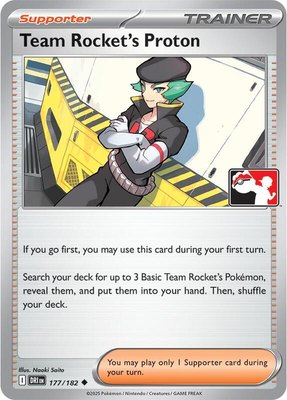 Team Rocket's Proton, Prize Pack Series Cards