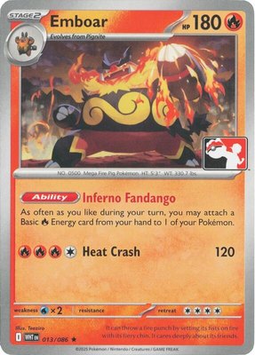 Emboar, Prize Pack Series Cards