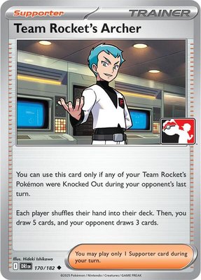 Team Rocket's Archer, Prize Pack Series Cards