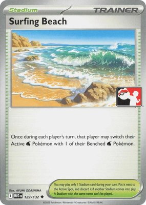 Surfing Beach, Prize Pack Series Cards