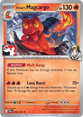 Ethan's Magcargo, Prize Pack Series Cards