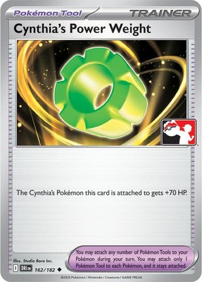 Cynthia's Power Weight, Prize Pack Series Cards