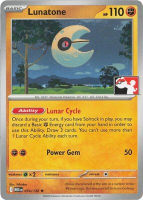 Lunatone, Prize Pack Series Cards