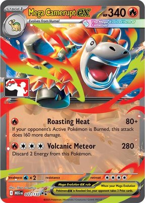 Mega Camerupt ex, Prize Pack Series Cards