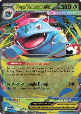 Mega Venusaur ex, Prize Pack Series Cards