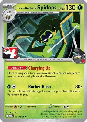 Team Rocket's Spidops, Prize Pack Series Cards