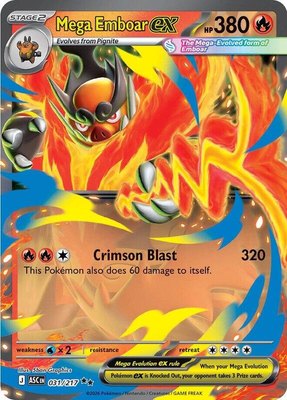 Mega Emboar ex, Ascended Heroes