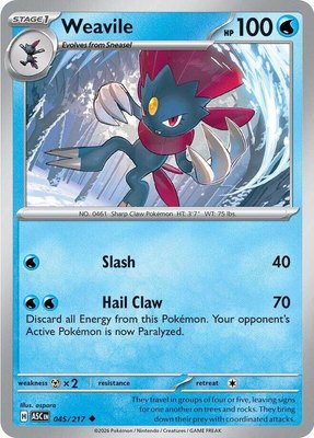 Weavile, Ascended Heroes