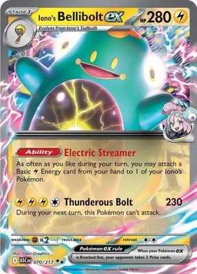 Iono's Bellibolt ex, Ascended Heroes