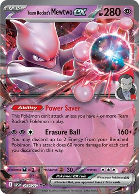 Team Rocket's Mewtwo ex, Ascended Heroes