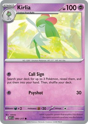 Kirlia, Ascended Heroes