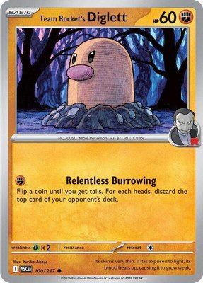 Team Rocket's Diglett, Ascended Heroes
