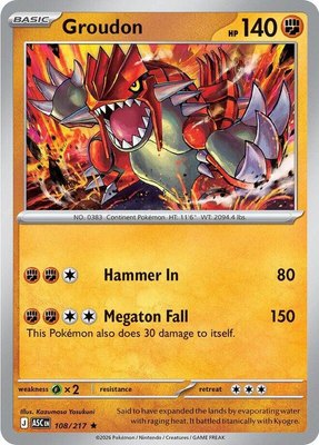 Groudon, Ascended Heroes