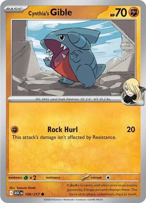 Cynthia's Gible, Ascended Heroes