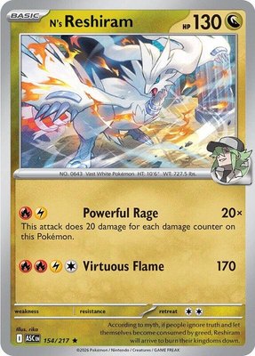N's Reshiram, Ascended Heroes